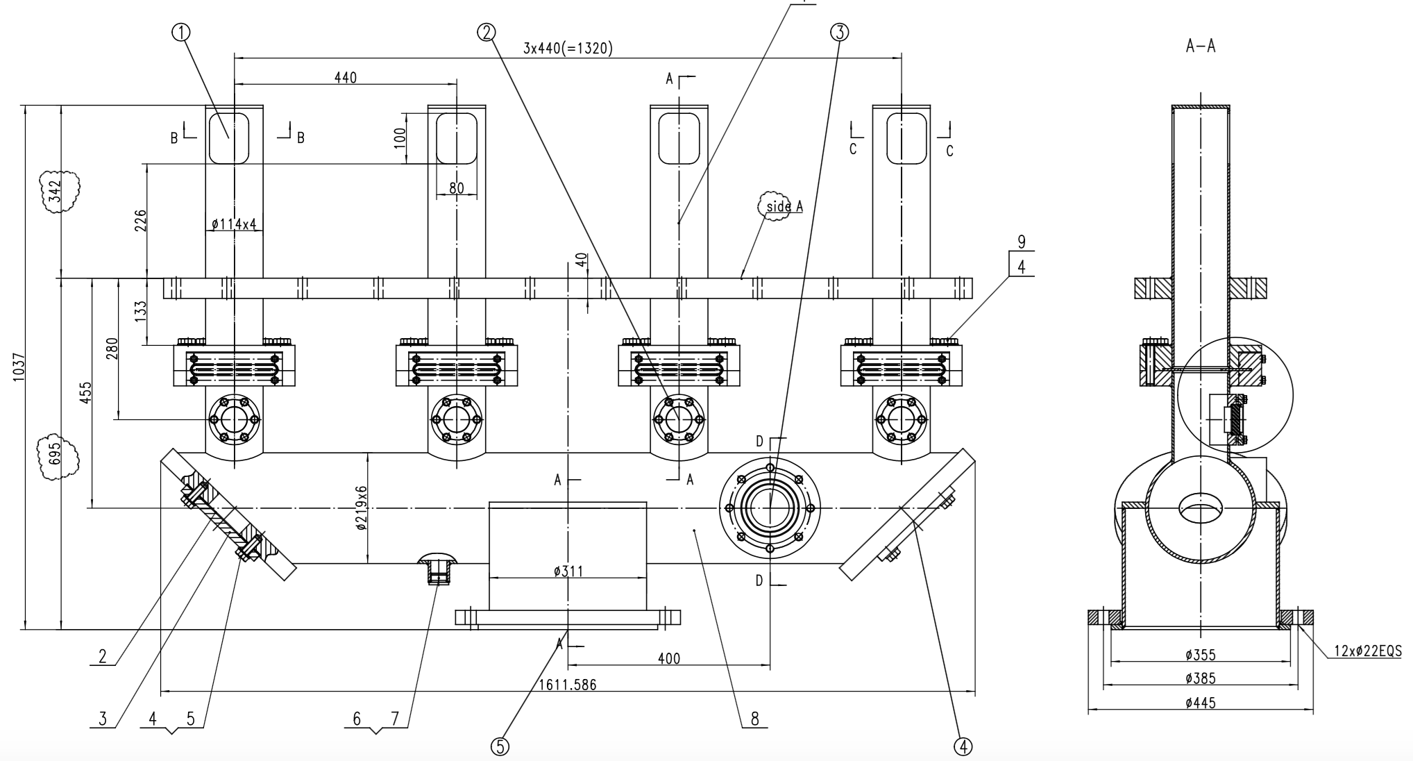 Inletbox to sunds twin roll press